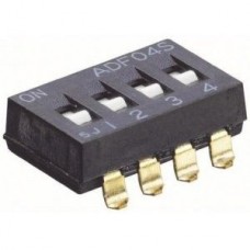 1-1825059-7, Переключатель DIP, 4 схемы, SPST, SMD (Поверхностный Монтаж), DIP, 24 В