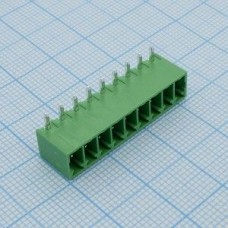 15EDGRC-3.5-09P-14-00AH, Разъемный клеммный блок на плату, 9 контактов. Серия 15EDGRC-3.5