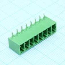 15EDGRC-3.81-09P-14-00AH, Разъемный клеммный блок на плату, 9 контактов. Серия 15EDGRC-3.81