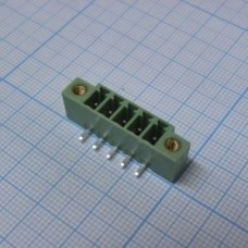 15EDGRM-3.81-05P-14-00AH, Разъемный клеммный блок на плату, 5 контактов. Серия 15EDGRM-3.81