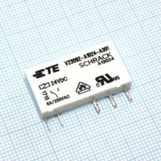 2-1393236-4, Реле постоянного тока 24В 6А;  Конфиг: 1C