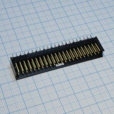 280388-2, Conn Wire to Board HDR 44 POS 2.54mm Solder ST Thru-Hole