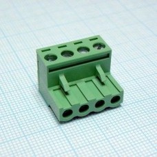 2EDGK-5.0-04P-14-00AH, Разъемный клеммный блок, 4 контакта. Серия 2EDGK-5.0