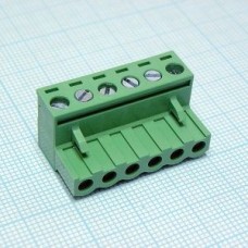 2EDGK-5.0-06P-14-00AH, Разъемный клеммный блок, 6 контактов. Серия 2EDGK-5.0