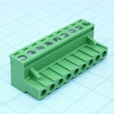 2EDGK-5.0-09P-14-00AH, Разъемный клеммный блок, 9 контактов. Серия 2EDGK-5.0