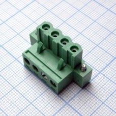 2EDGKM-5.08-04P-14-00AH, Разъемный клеммный блок, 4 контакта шаг 5.08мм