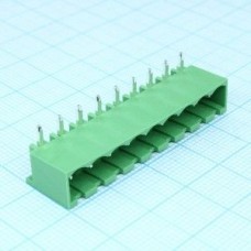 2EDGRC-5.0-09P-14-00AH, Разъемный клеммный блок на плату, 9 контактов. Серия 2EDGRC-5.0