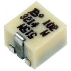 3214W-1-102E, Потенциометр многооборотный керметный 1кОм 0.25Вт SMD