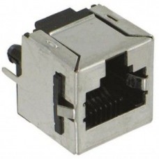 5557730-1, Модульный разъем, Cat3, RJ45 Jack, 1 x 1 Port, 8P8C, Cat3, Монтаж в Сквозное Отверстие