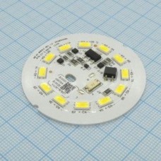 9W AC Direct (5000K), Модуль LED 9W/ 5000K/ Uin=190...280v (AC)/ 900Lm / CRI=80/  D=48mm /120°