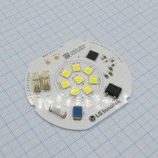 AC D/L 850lm, Модуль LED 9W/ 5000K/ Uin=220...230v (AC)/ 850Lm / CRI=80/  D=65.0 x 58.0mm /120°