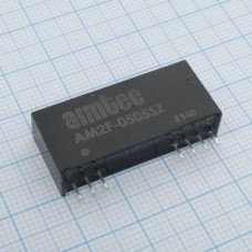 AM2F-2412SZ, DC/DC, 2Вт, вход 21.6…26.4В, выход 12В/0.167А, изоляция 1000В DC, КПД 70%, максимальная емкостная нагрузка не более 330мкФ, SIP12, 32x8x14мм, -40…85°C, пластик