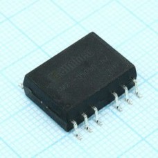 AM2L-0505D-NZ, DC/DC, 2Вт, вход 4.5…5.5В, выход ±5В/±0.2А, изоляция 1000В DC, КПД 82%,  для поверхностного монтажа, 17.78x17.78x6мм, -40…85°C, пластик