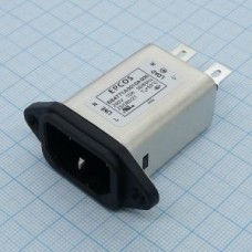 B84771A0010A, Фильтр IEC 10A, 250B, X2=0.1uF, Y2=2x2200pF, Lr=2x0.24mH, Ileak=0.173mA