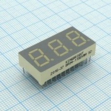 BA04-11SEKWA, 3-х разрядный индикатор/10,20мм/оранжевый/601нм/52-160мкд