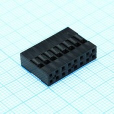 BLD-2x08, BLD корпус двухрядного разъема 16 pin (2х8) на кабель, шаг 2.54мм, требуются контакты T-DS1071-SC600