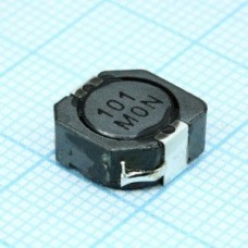 CDRH105RNP-101NC, Силовая SMD индуктивность 100uH ±30% 1.61A 0.195Om c магнитным экраном