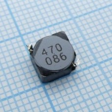 CDRH6D28NP-470NC, Силовая SMD индуктивность 47uH ±30% 0.8A 0.176Om c магнитным экраном