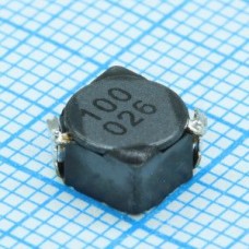 CDRH6D38NP-100NC, Силовая SMD индуктивность 10uH ±30% 2.0A 0.028Om c магнитным экраном