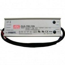 CLG-150-12A, AC-DC, 132Вт, IP65, вход 90…280В AC, 47…63Гц, ККМ, выход 12В/11А, рег.-25…+8%/12В, рег.-50%/11A, изоляция 4250В AC, в кожухе 222х68х39мм, -30…+70°С