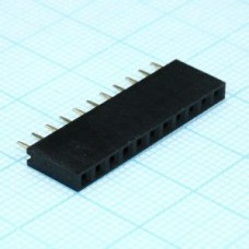 DS1023-1X11S21, гнездо на плату (шаг 2.54 мм) 11 контактов