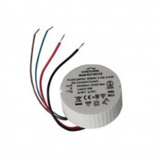 ELP18x1CS, AC-DC led, 18Вт, выход 30...72В/ 350 мA, стаб. тока, IP65, вход 220...240В AC, ККМ, в кожухе круглый, 62х62х27 мм, изоляция 3.75 кВ, 0...+40 °C