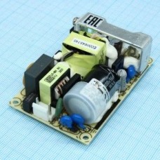 EPS-25-12, AC-DC, 25Вт, вход 85…264V AC, 47…63Гц /120…370В DC, выход 12В/2.1A, рег. вых 10.8…13.5В, изоляция 3000В AC, открытая плата 76.2х50.8х24мм, -30…+70°С