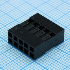 I-DS1071-SCB02X5, Гнезда на кабель, двухрядные позолоченные контакты