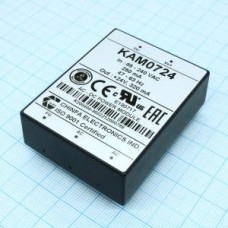 KAM0724, AC-DC, 7Вт, выход 24В/0.32A, рег. вых=±10%Uном, вход 85…265V AC, 47…63Гц / 120...370V DC,  изоляция 3000V AC, в кожухе 58х45х19мм, -20…+50°С