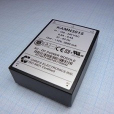 KAMN3015, AC-DC, 30Вт, вход 85…265V AC, 47…63Гц / 120...370V DC, выход 15В/2A, рег. вых=±10%Uном, изоляция 4000V AC, в кожухе 89х64х33мм, -40…+61°С