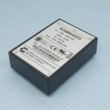 KAMN4005, AC-DC, 40Вт, выход 5В/8A, рег. вых=±10%Uном, вход 85…265V AC, 47…63Гц / 120...370V DC,  изоляция 3000V AC, в кожухе 76х51х23мм, -20…+50°С