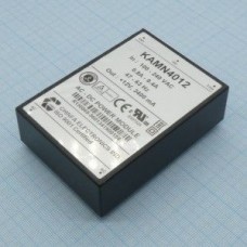 KAMN4012, AC-DC, 40Вт, выход 12В/3.4A, рег. вых=±10%Uном, вход 85…265V AC, 47…63Гц / 120...370V DC,  изоляция 3000V AC, в кожухе 76х51х23мм, -20…+50°С