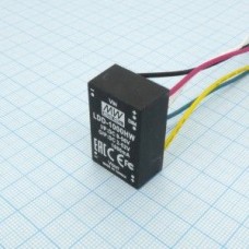 LDD-1000HW, DC/DC LED понижающий, вход 9…56В, выход 2…52В/1А, КПД до 97%, вход On/Off/DIMM, 31.8x20.3x12.2мм, проводные выводы, -40…71°C, пластик