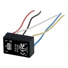 LDD-500HW, DC/DC LED понижающий, вход 9…56В, выход 2…52В/0.5А, КПД до 97%, вход On/Off/DIMM, 31.8x20.3x12.2мм, проводные выводы, -40…85°C, пластик