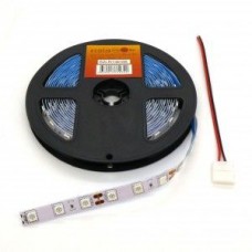 LED-лента 5050 R/ 60 чипов / 1м /12V, самоклеящаяся / красная / 60 чип диодов 5050 на метр / потребляемая мощность 14,4 Вт/м / 10мм