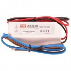 LPC-20-350, AC-DC, 16,8Вт, стабилизация тока, IP67, вход 90…264В AC, выход 350мА/3…48В, изоляция 3000В AC, в кожухе 118х35х26мм, -30…+70°С