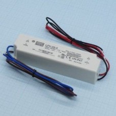 LPV-35-5, AC-DC, 30Вт, IP67, вход 90…264В AC, выход 5В/6А,изоляция 3000В AC, в кожухе 148х40х30мм, -30…+75°С