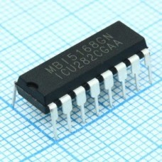 MBI5168GN-A, Драйвер Led; 8 каналов; Iвых= 5-120mА; 25MHz; PWM; PrecisionDrive; Uп=5v