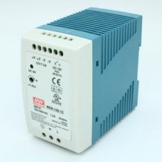 MDR-100-12, Преобразователь AC-DC на DIN-рейку  100Вт, выход 12В/8A, рег. вых 12…15В, вход 85…264V AC, 47…63Гц /120…370В DC, изоляция 3000В AC, в кожухе  55х90х100мм, -10…+60°С.