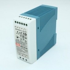 MDR-40-48, Преобразователь AC-DC на DIN-рейку  40Вт, выход 48В/0,83A, рег. вых 48…56В, вход 85…264V AC, 47…63Гц /120…370В DC, изоляция 3000В AC, в кожухе  40х90х100мм, -20…+70°С