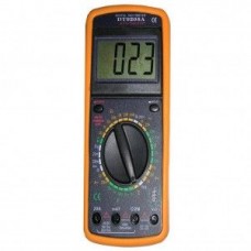 Мультиметр DT-9208A, Универсальный цифровой мультиметр, поворотный индикатор, измерение емкости, температуры, тест логики.