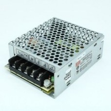 NES-25-5, AC-DC, 25Вт, выход 5В/5A, рег. вых 4.5…5.5 В , вход 85…264В AC, 47…63Гц / 125…373 В DC,  изоляция 3000В AC, в кожухе 99х82x35мм, -20…+60°С