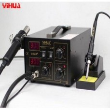 Паяльная станция YH  852D+PUMP термовозд, Паяльная станция + термофен. Функции точного цифрового отображения температуры термофена и паяльника, присутствует возможность бессвинцовой распайки