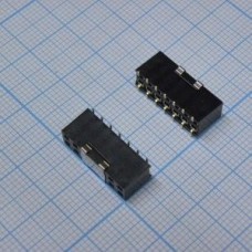 PBD-14 (2X07) smd, Гнездо на плату 2.54мм