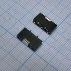 PBS-05 smd, гнездо на плату SMD (шаг 2.54 мм) 5 контактов