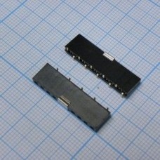 PBS-10 smd, гнездо на плату SMD (шаг 2.54 мм) 10 контактов