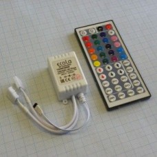 RGB controller  12A 144W, LED-контроллер RGB с ик.пультом / Uвх=12VDC/ 3 канала с Iвых=4A на канал /144W / рассчитан на 10 метров