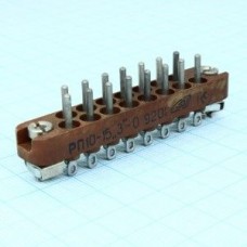 РП10-15 З-О вилка, Соединитель  низкочастотный, прямоугольный, внутреннего монтажа