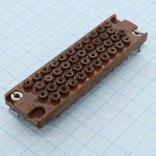 РП10-42 З розетка, Соединитель  низкочастотный, прямоугольный, внутреннего монтажа