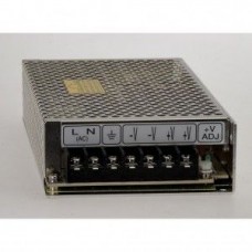 RS-150-24, AC-DC, 150Вт, вход 88…264В AC, 47…63Гц / 248…373 В DC, выход 24В/6.5A, рег. вых 22.8…26.4 В , изоляция 3000В AC, в кожухе 199х98х38мм, -20…+70°С